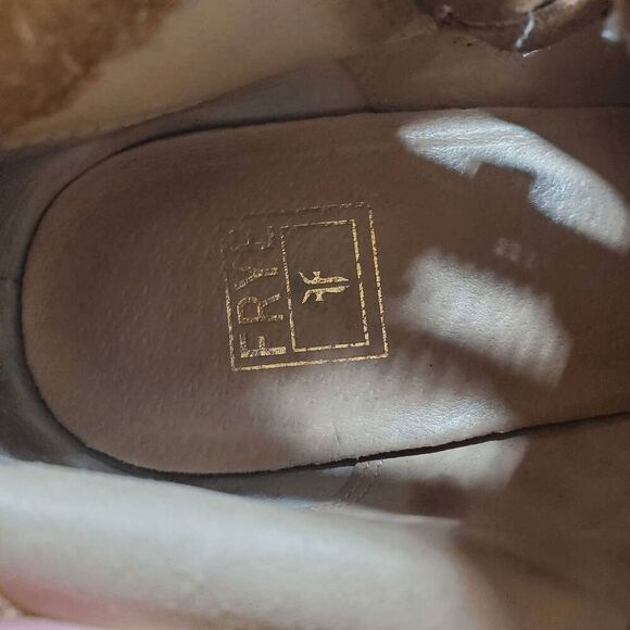 Frye Women's Ray Brown Suede Ankle Triple Buckle Booties 8M - Picture 8 of 12